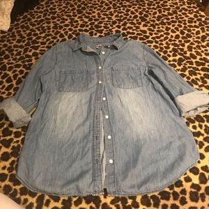 size L charlotte russe jean button up